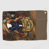 Boxer Dog Golfhanddoek (Horizontaal)