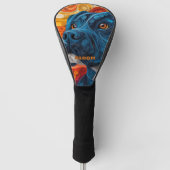 Boxer Dog Golfheadcover (Voorkant)