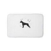 Boxer Dog - Halloween Moon Silhouette Classic T-SH Badmat (Voorkant)