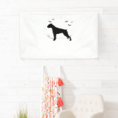 Boxer Dog - Halloween Moon Silhouette Classic T-SH Spandoek (Insitu)