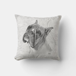 Boxer Dog Head Kussen