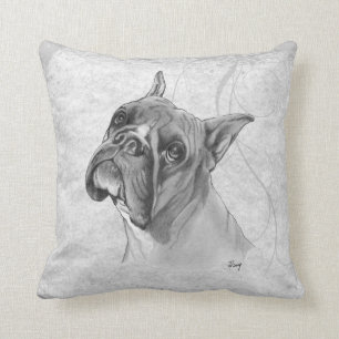 Boxer Dog Head Kussen