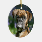 Boxer Dog Headshot Keramisch Ornament (Rechts)