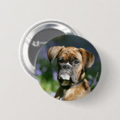 Boxer Dog Headshot Ronde Button 5,7 Cm (Voorkant /achterkant)
