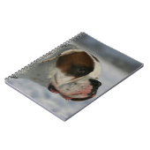 Boxer Dog in de sneeuw Notitieboek (Linkerzijde)