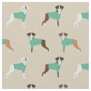 Boxer Dog in een tint Stof