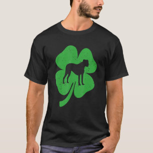 Boxer Dog Irish Green Shamrock C St Patricks Day T-shirt