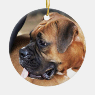 Boxer Dog Keramisch Ornament
