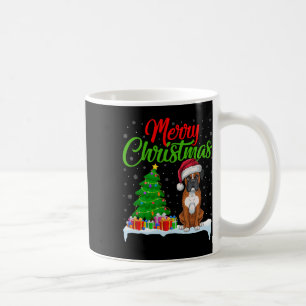 Boxer Dog kerstboomverlichting Funny Xmas Boxer D Koffiemok