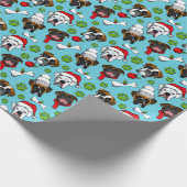 Boxer Dog Kerstmis Cadeaupapier (Hoek)
