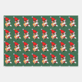 Boxer Dog Kerstmis Inpakpapier Vel (Voorkant 3)