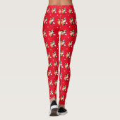 Boxer Dog Kerstmis Leggings (Achterkant)