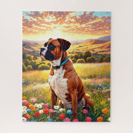 Boxer dog legpuzzel (Verticaal)