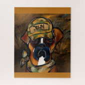 Boxer Dog Legpuzzel (Verticaal)