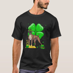 Boxer Dog Lucky Charm St. Patrick's Day Outf T-shirt