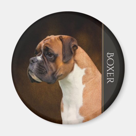 Boxer Dog Magnet Magneet (Voorkant)