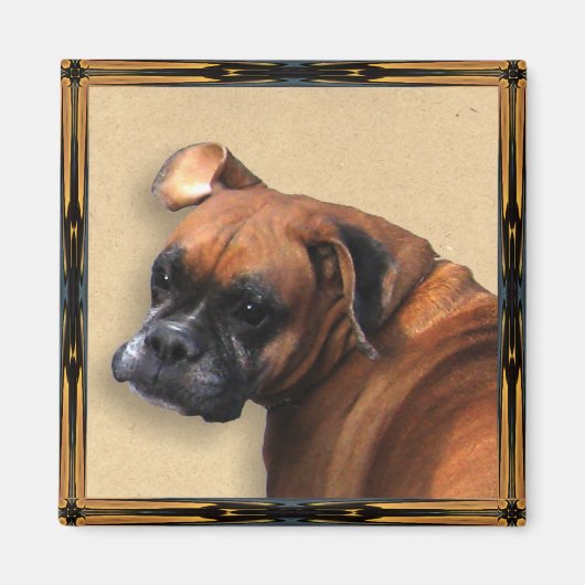 Boxer Dog Magnets Magneet (Voorkant)