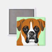 Boxer Dog Magnets Magneet (Voorkant / Achterkant)