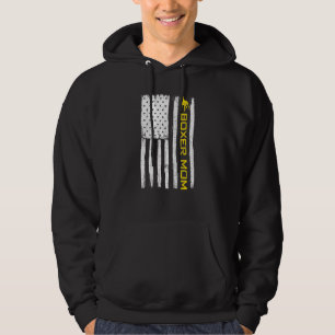 Boxer Dog mam patriottisch met Amerikaanse vlag Hoodie