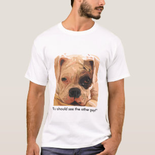 Boxer Dog met Black Eye Painting shirt