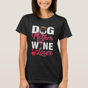 Boxer Dog-moederwijn T-shirt