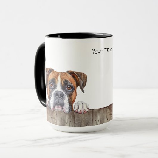 Boxer Dog Mok (Voorkant links)