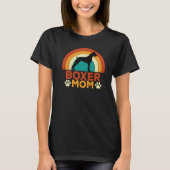  Boxer Dog Mom Sunset T-shirt (Voorkant)