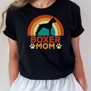 Boxer Dog Mom Sunset T-shirt