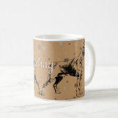 Boxer Dog Mug – Geometric Boxer Illustration (Devant droit)