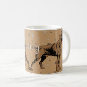 Boxer Dog Mug – Modern Geometric Boxer Illustratio (Devant droit)