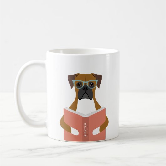 Boxer Dog Mugs (Gauche)
