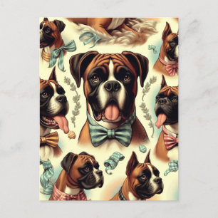 Boxer Dog Naadloos Briefkaart