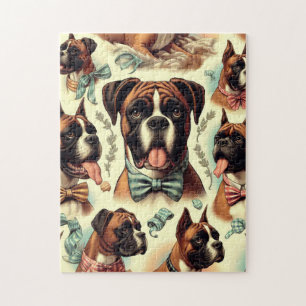 Boxer Dog Naadloos Legpuzzel