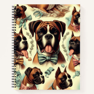 Boxer Dog Naadloos Notitieboek