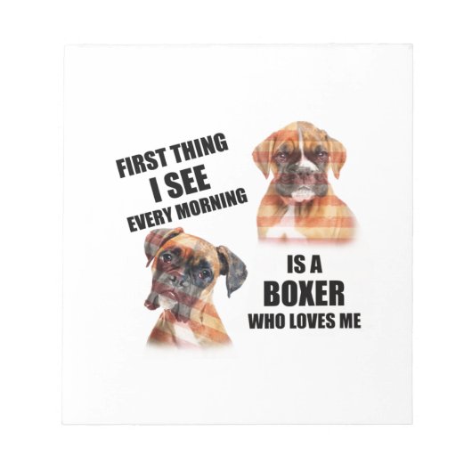 Boxer Dog Notitieblok (Voorkant)