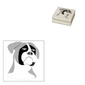 Boxer Dog-ontwerp Rubberstempel (Gestempeld)