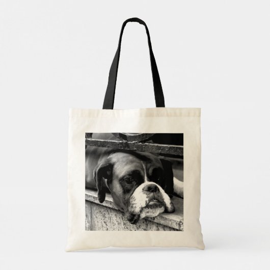 Boxer Dog op Windows-knop Tote Bag (Achterkant)