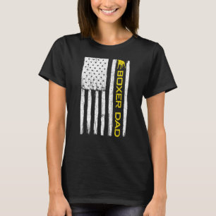 Boxer Dog Pa patriottisch met Amerikaanse vlag T-shirt