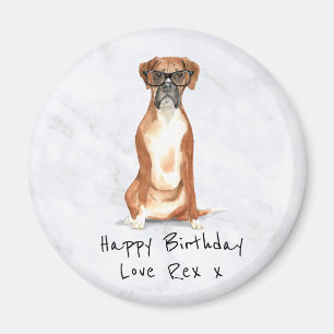 Boxer Dog Personalized Magnet Magneet