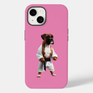 Boxer Dog Play Karate, Boxer Dog Karate Player Case-Mate iPhone 14 Hoesje