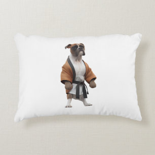 Boxer Dog Play Karate, Karate Champion Boxer Dog Accent Kussen