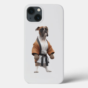 Boxer Dog Play Karate, Karate Champion Boxer Dog iPhone 13 Hoesje