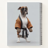 Boxer Dog Play Karate, Karate Champion Boxer Dog Notitieboek (Achterkant)
