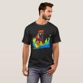 Boxer Dog Pop Surf T-shirt (Voorkant volledig)