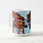 Boxer Dog Portret Mok (Voorkant links)