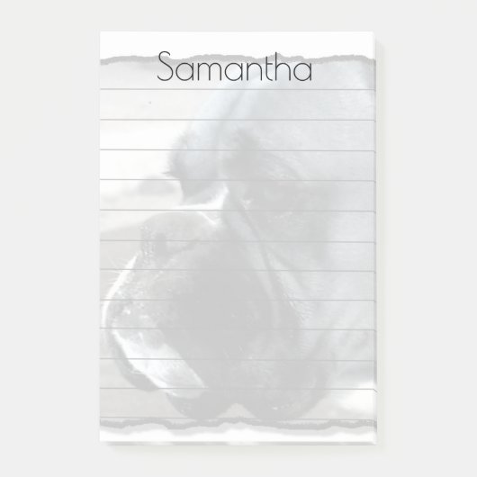 Boxer Dog post het biljet Post-it® Notes (Voorkant)