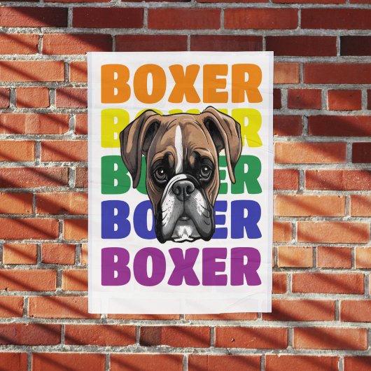 Boxer Dog poster art