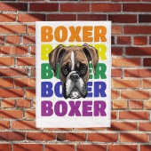 Boxer Dog poster wall art