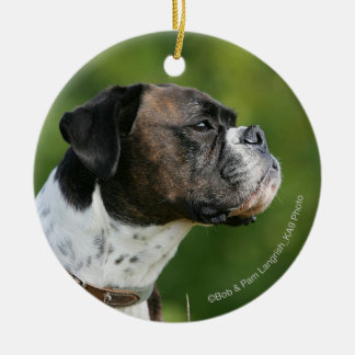 Boxer Dog-profiel Keramisch Ornament