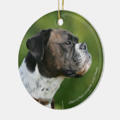 Boxer Dog-profiel Keramisch Ornament (Links)